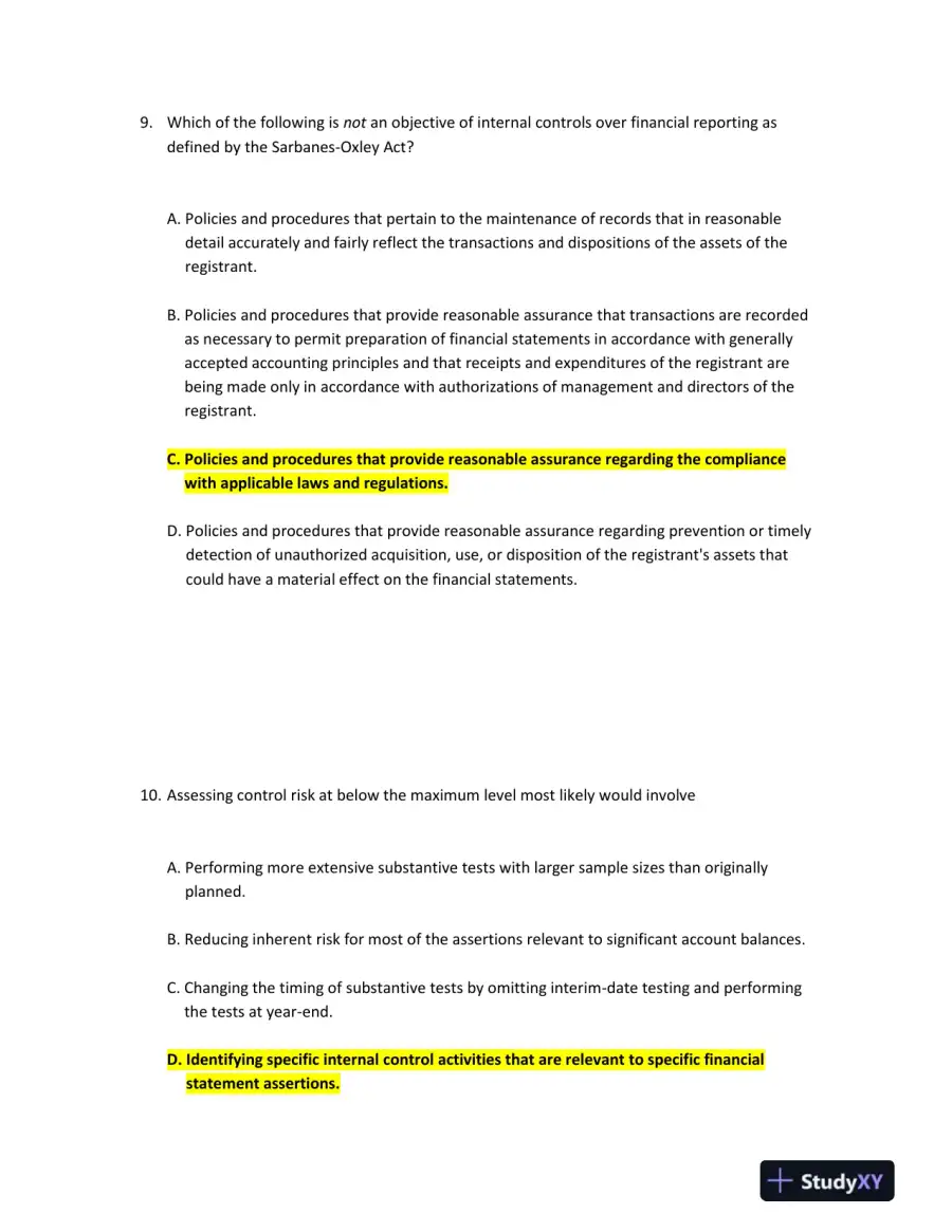 Understanding Internal Control and Audit Processes, page 6