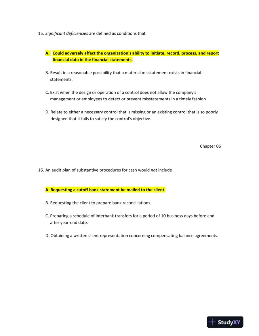 Understanding Internal Control and Audit Processes, page 9