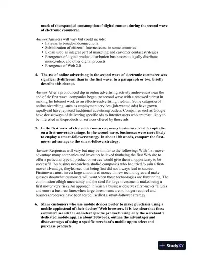 Electronic Commerce, 12th Edition Solution Manual - Page 6 preview image