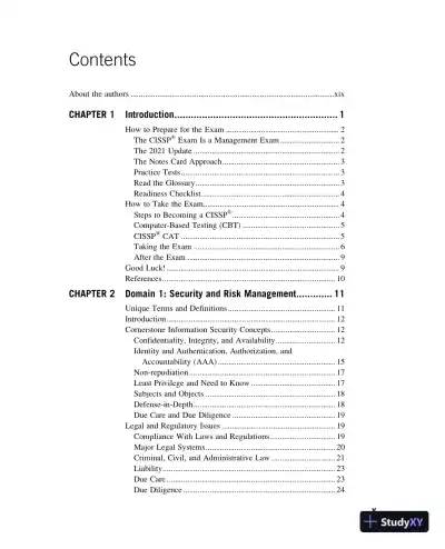 CISSP® Study Guide (2023) - Page 7 preview image