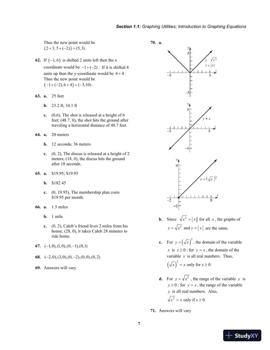 Solution Manual for Precalculus Enhanced with Graphing Utilities, MyLab Math, 8th Edition, page 13