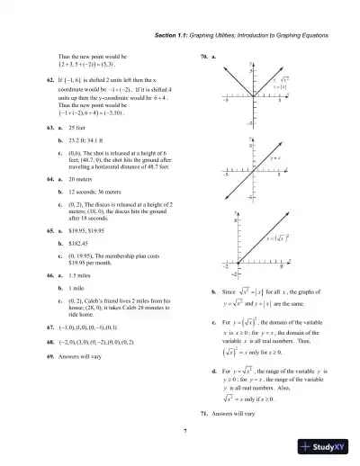 Solution Manual for Precalculus Enhanced with Graphing Utilities, MyLab Math, 8th Edition - Page 13 preview image