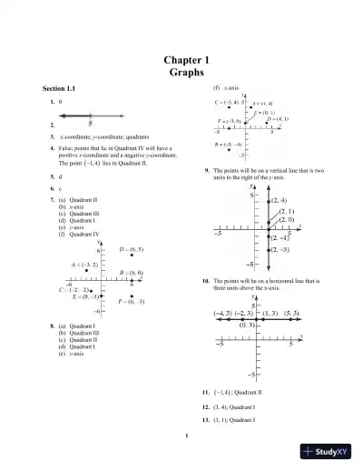 Solution Manual for Precalculus Enhanced with Graphing Utilities, MyLab Math, 8th Edition - Page 7 preview image