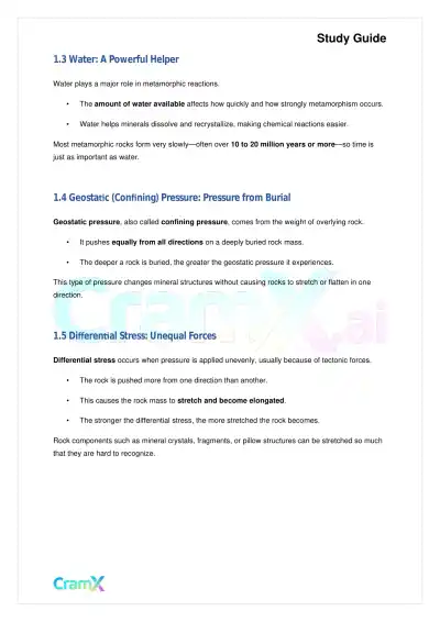 Geology - Metamorphic Rock Types - Page 2 preview image