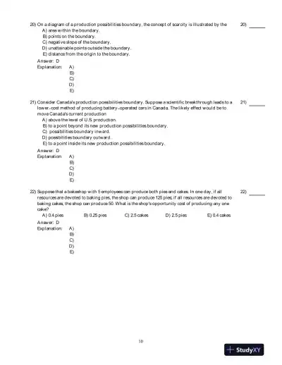 Economics, Fourteenth Canadian Edition Test Bank - Page 11 preview image