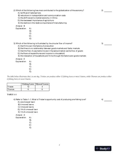 Economics, Fourteenth Canadian Edition Test Bank - Page 3 preview image