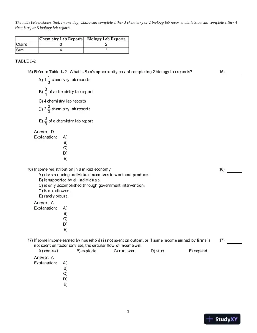 Economics, Fourteenth Canadian Edition Test Bank, page 9
