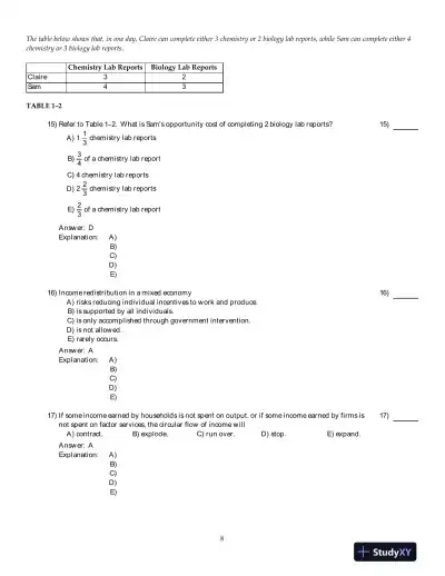 Economics, Fourteenth Canadian Edition Test Bank - Page 9 preview image