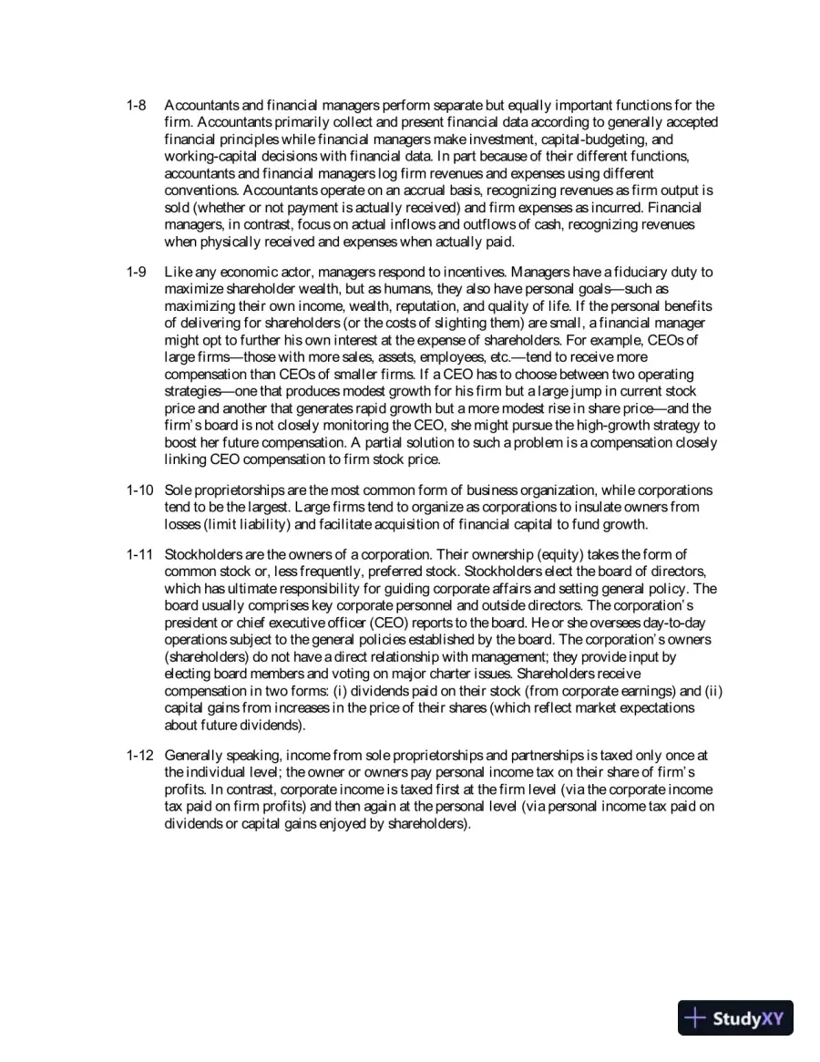 Solution Manual For Principles of Managerial Finance, 8th Edition, page 3