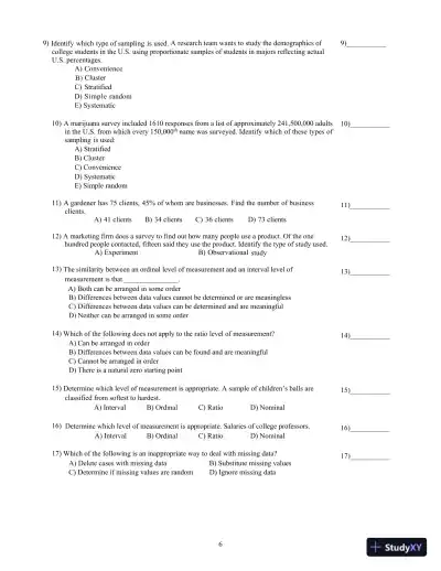 Elementary Statistics, 13th Edition Test Bank - Page 10 preview image