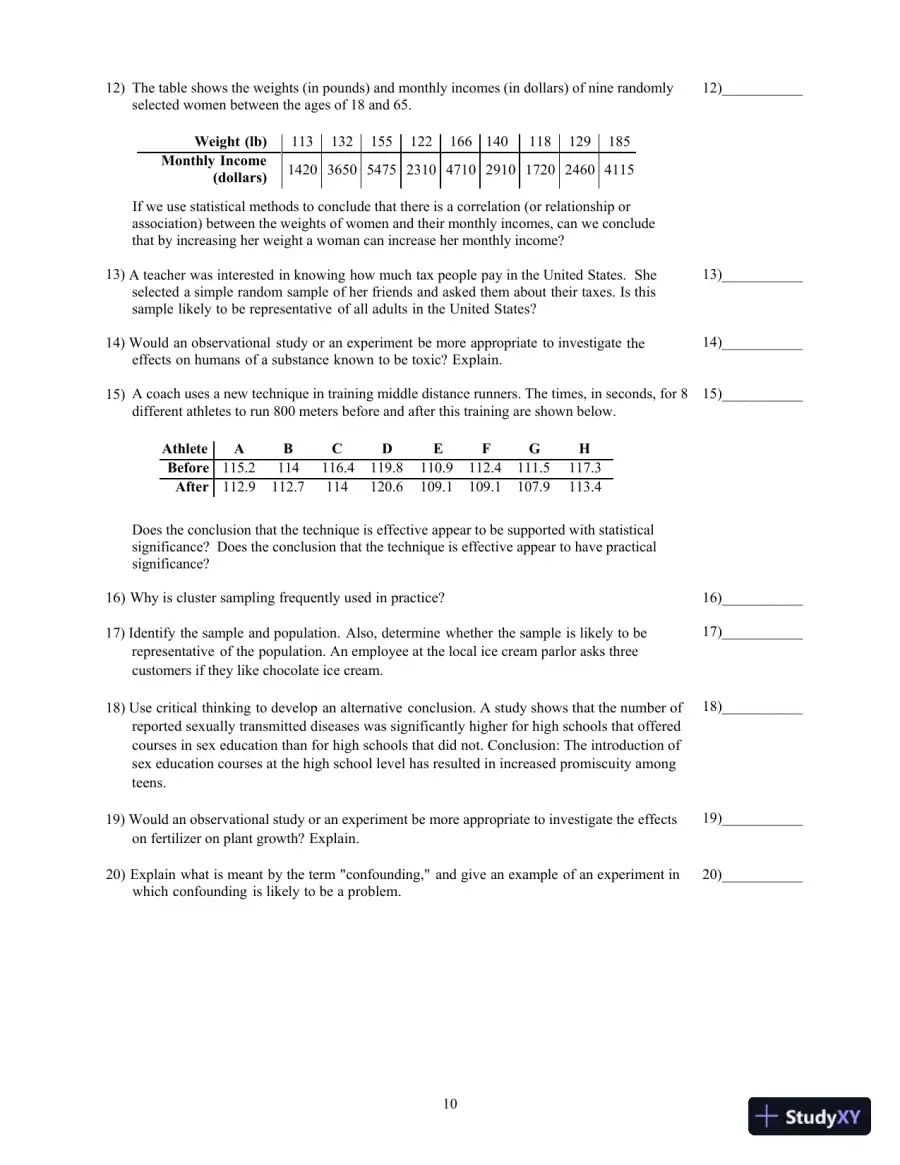 Elementary Statistics, 13th Edition Test Bank, page 14