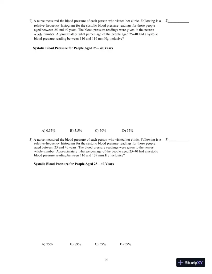 Elementary Statistics, 13th Edition Test Bank, page 18