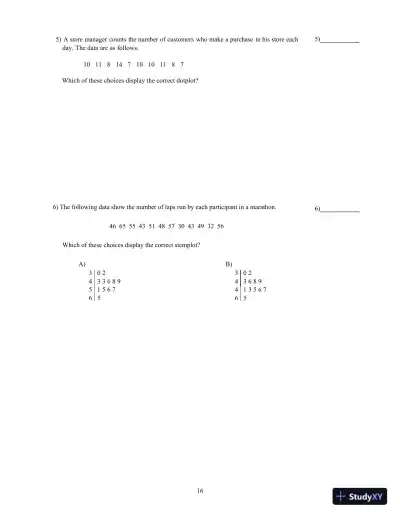 Elementary Statistics, 13th Edition Test Bank - Page 20 preview image