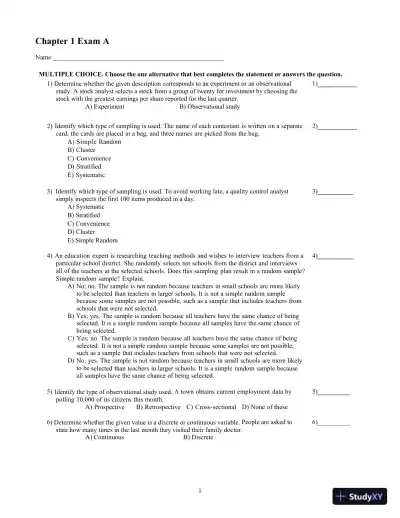 Elementary Statistics, 13th Edition Test Bank - Page 5 preview image