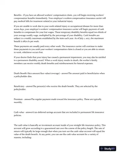 2023 NY Life, Accident, and Health Insurance Agent Exam with Answers (198 Solved Questions) - Page 16 preview image