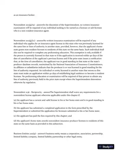 2023 NY Life, Accident, and Health Insurance Agent Exam with Answers (198 Solved Questions) - Page 6 preview image