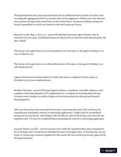 2023 NY Life, Accident, and Health Insurance Agent Exam with Answers (198 Solved Questions) - Page 8 preview image