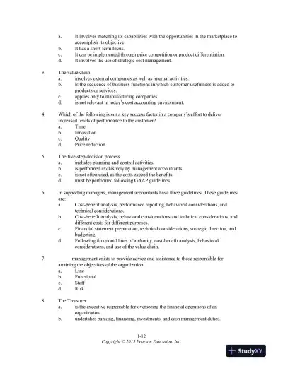 Class Notes For Cost Accounting, 15th Edition - Page 13 preview image