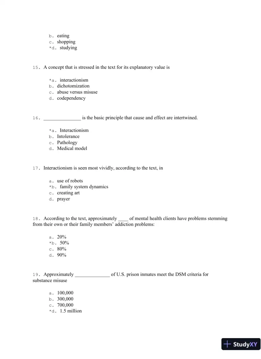 Addiction Treatment 4th Edition Test Bank, page 4