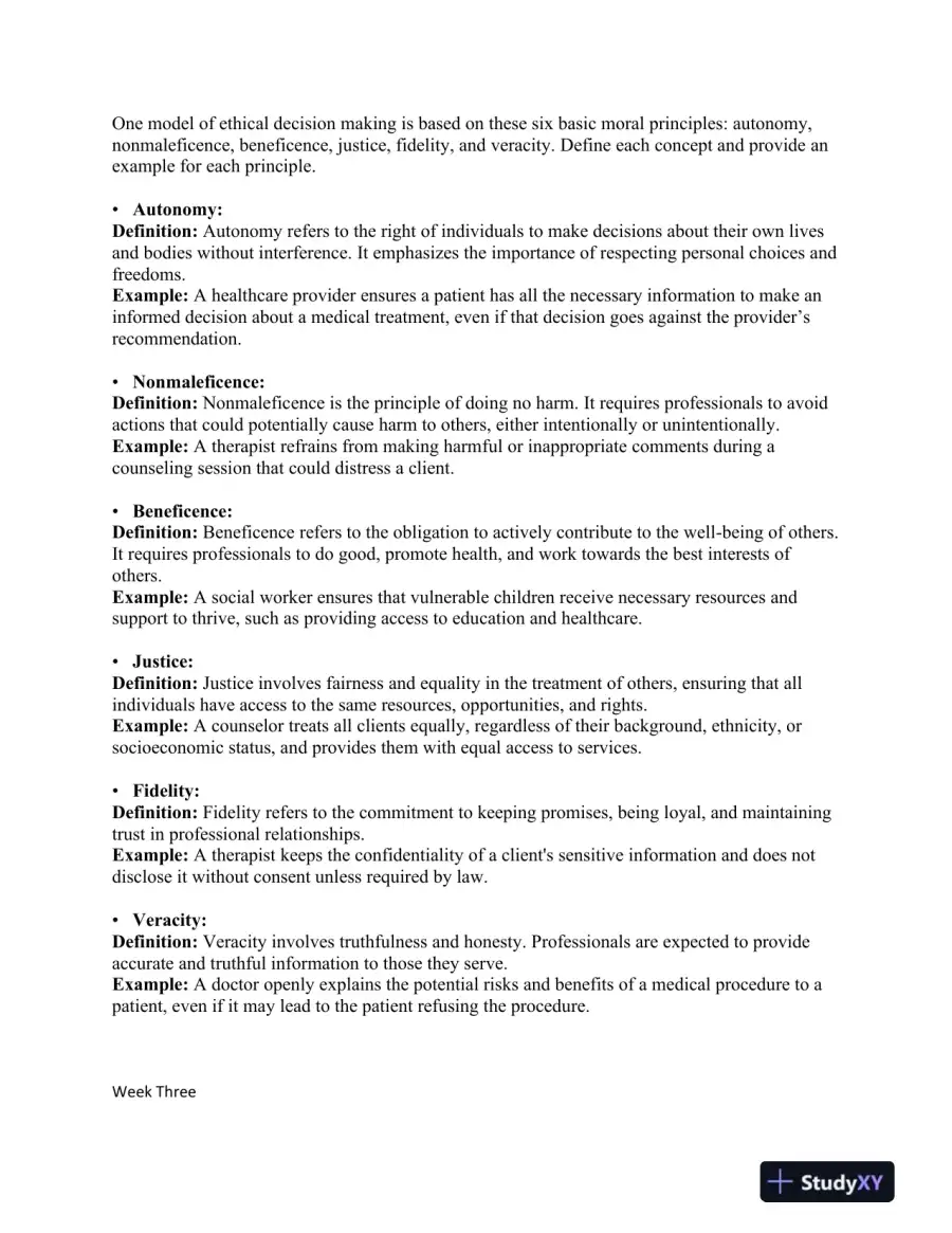 Ethics in Human Service, page 3