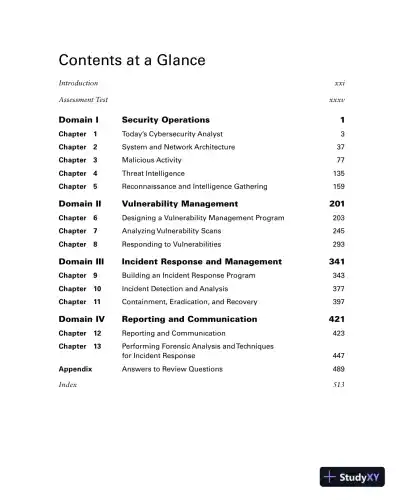 CompTIA CySA+ Study Guide, 3rd Edition (2023) - Page 12 preview image