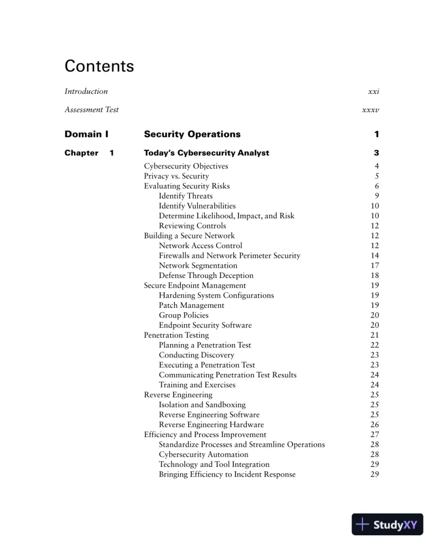 CompTIA CySA+ Study Guide, 3rd Edition (2023), page 14