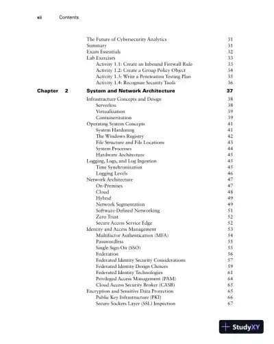 CompTIA CySA+ Study Guide, 3rd Edition (2023) - Page 15 preview image