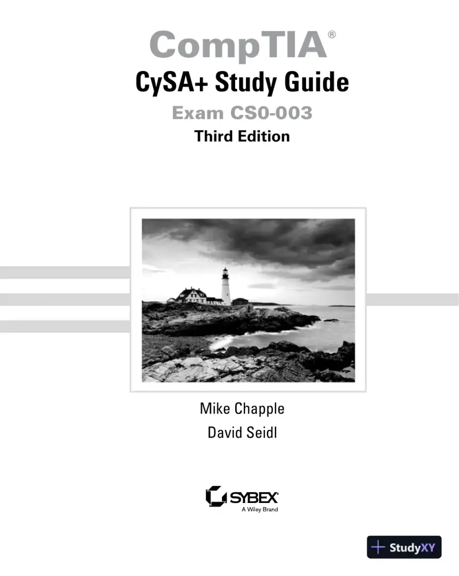 CompTIA CySA+ Study Guide, 3rd Edition (2023), page 6