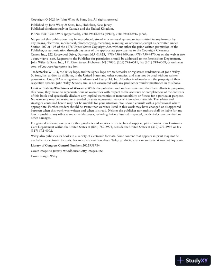 CompTIA CySA+ Study Guide, 3rd Edition (2023), page 7