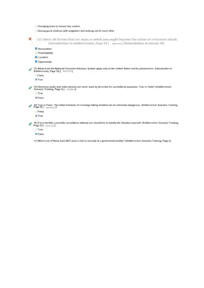 Post Test AntiTerrorism - Page 2 preview image