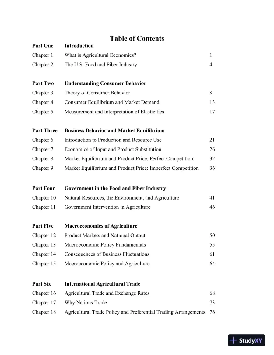 Solution Manual for Introduction to Agricultural Economics, 7th Edition, page 3