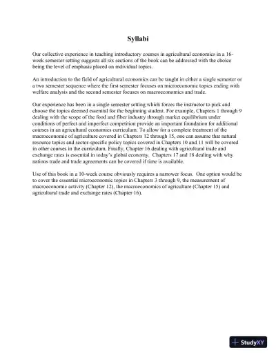 Solution Manual for Introduction to Agricultural Economics, 7th Edition - Page 5 preview image