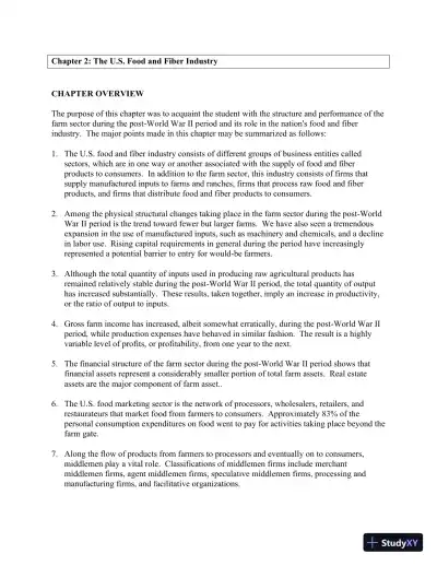 Solution Manual for Introduction to Agricultural Economics, 7th Edition - Page 9 preview image