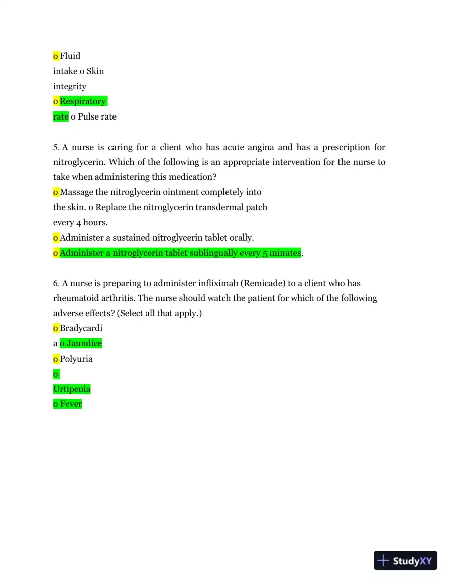2013 ATI RN Proctored Pharmacology Form B with Answers (70 Solved Questions), page 3