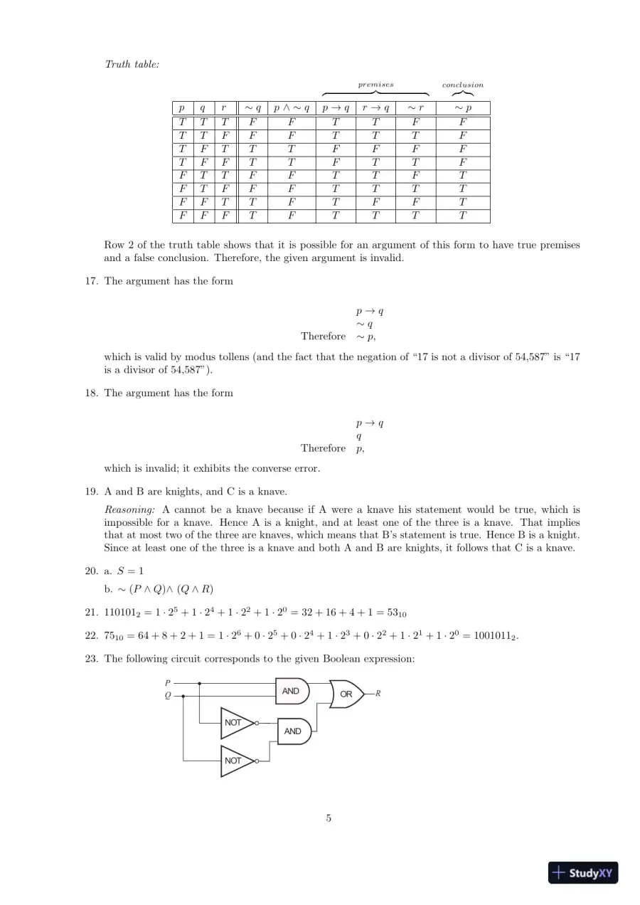 Test Bank For Discrete Mathematics With Applications, 5th Edition, page 6