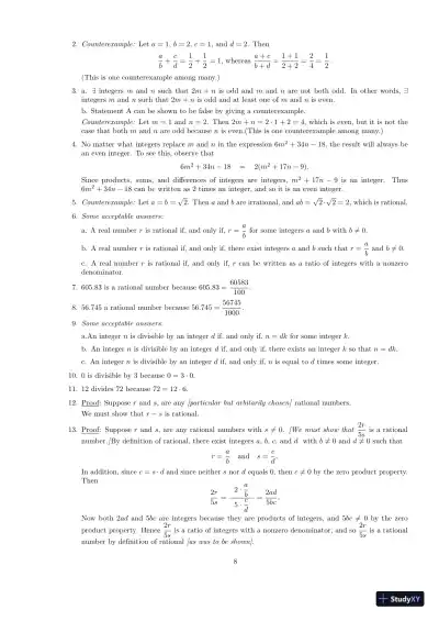 Test Bank For Discrete Mathematics With Applications, 5th Edition - Page 9 preview image