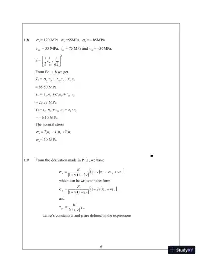 Solution Manual for Introduction to Finite Elements in Engineering, 4th Edition - Page 10 preview image