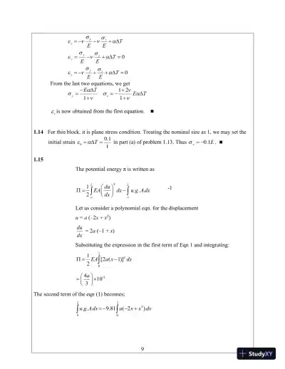 Solution Manual for Introduction to Finite Elements in Engineering, 4th Edition - Page 13 preview image