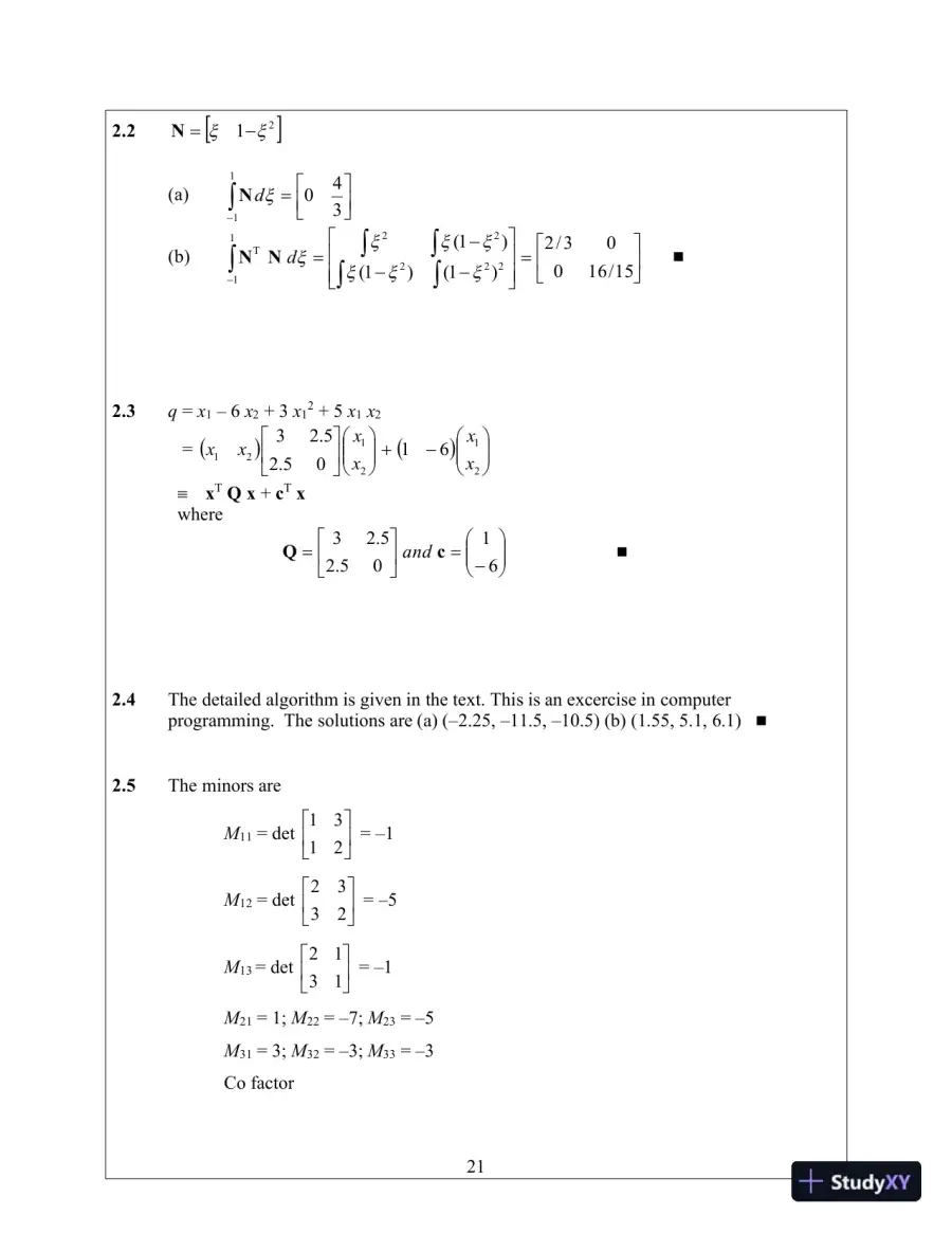 Solution Manual for Introduction to Finite Elements in Engineering, 4th Edition, page 28