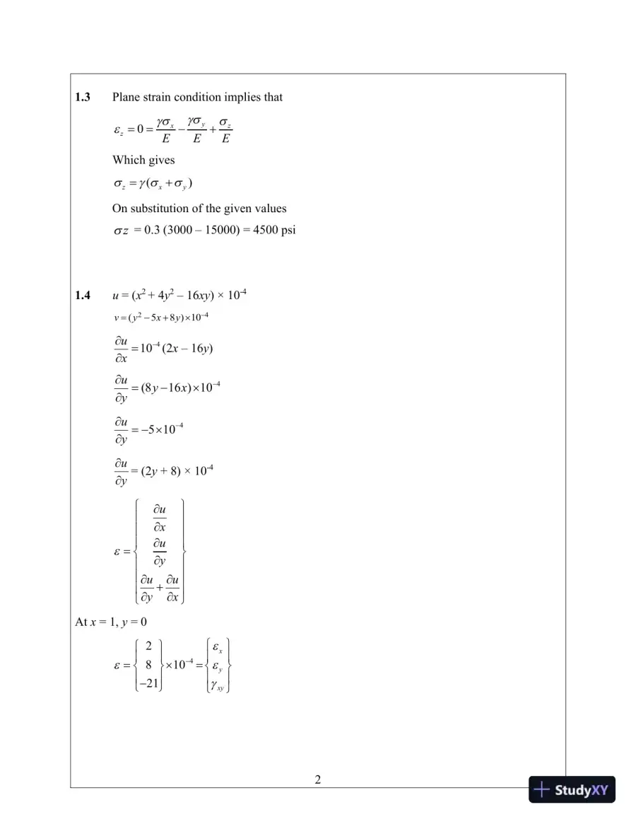 Solution Manual for Introduction to Finite Elements in Engineering, 4th Edition, page 6