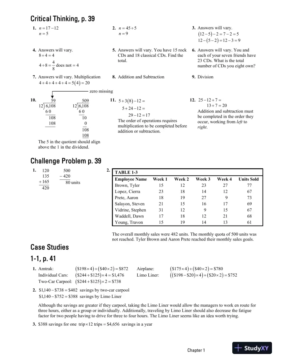 Solution Manual for Business Math, 11th Edition, page 11