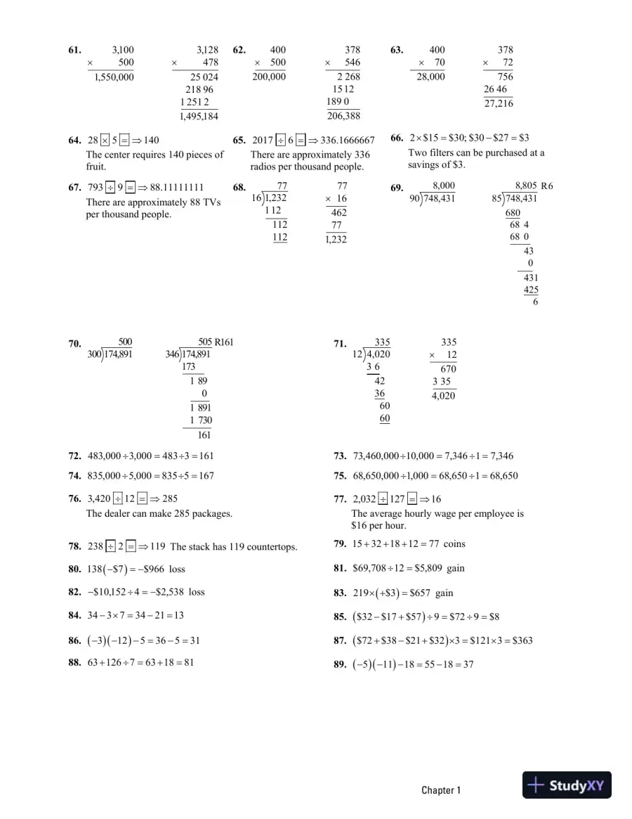 Solution Manual for Business Math, 11th Edition, page 9