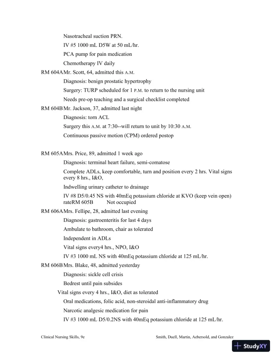 Class Notes for Clinical Nursing Skills: Basic to Advanced Skills, 9th Edition, page 14
