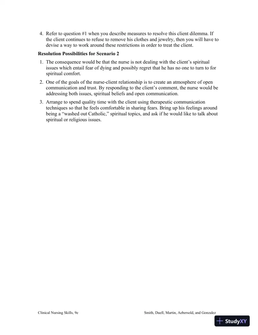 Class Notes for Clinical Nursing Skills: Basic to Advanced Skills, 9th Edition, page 21