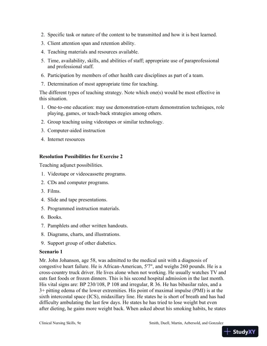 Class Notes for Clinical Nursing Skills: Basic to Advanced Skills, 9th Edition, page 27