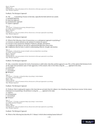 Test Bank For The Science of Psychology: An Appreciative View 4th Edition Test Bank - Page 11 preview image