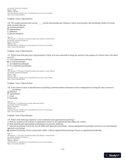 Test Bank For The Science of Psychology: An Appreciative View 4th Edition Test Bank - Page 30 preview image