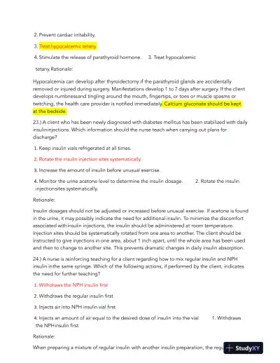 HESI Pharmacology Comprehensive Real Exam With Answers (245 Solved Questions) - Page 11 preview image