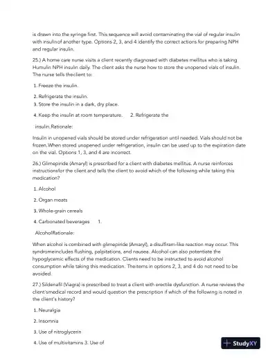 HESI Pharmacology Comprehensive Real Exam With Answers (245 Solved Questions) - Page 12 preview image
