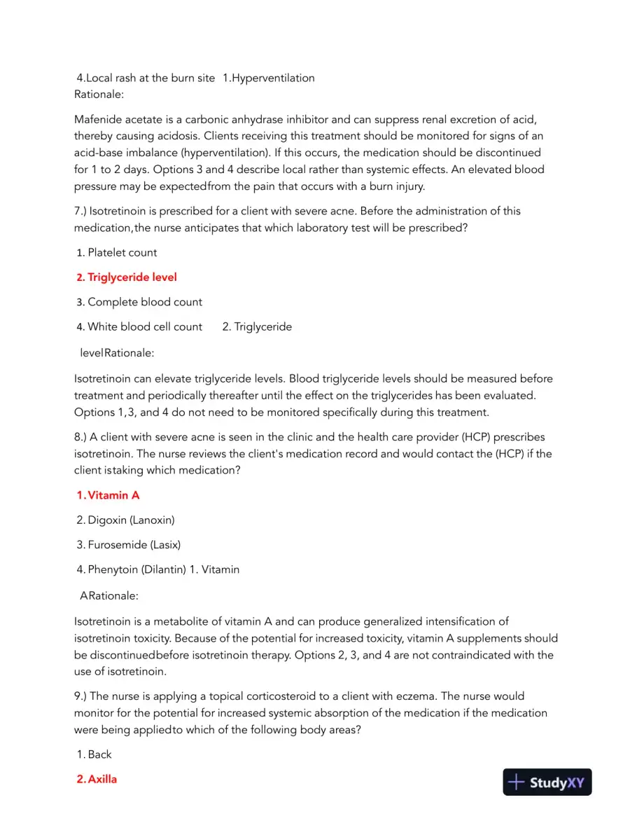 HESI Pharmacology Comprehensive Real Exam With Answers (245 Solved Questions), page 5